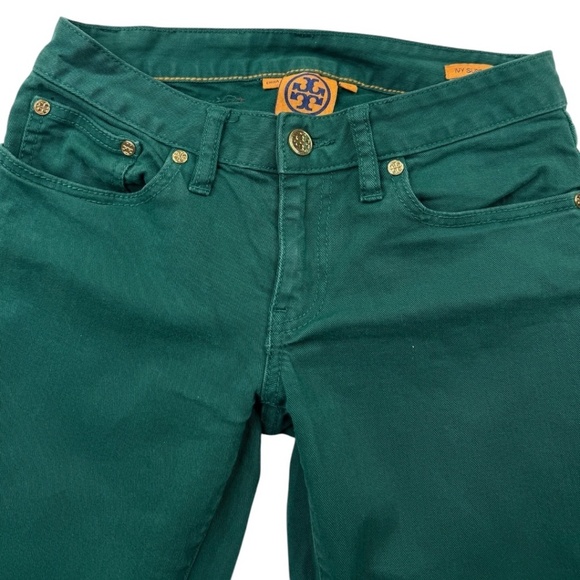 Tory Burch Ivy Green Super Skinny Jeans - Picture 11 of 15